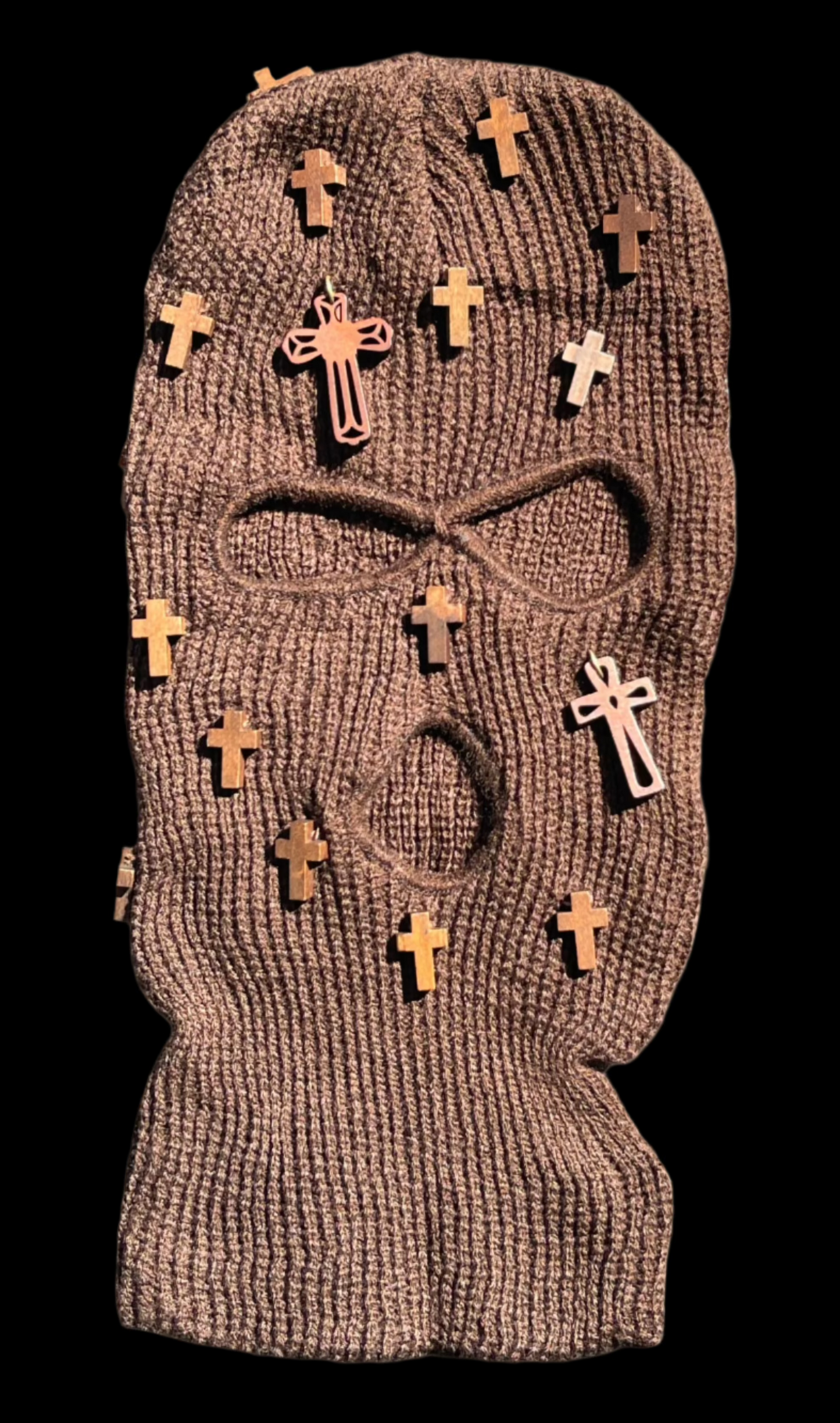 Mocha Cross Ski Mask/Balaclava